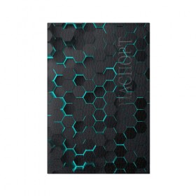 Обложка для паспорта матовая кожа с принтом 3D соты BLUE в Новосибирске, натуральная матовая кожа | размер 19,3 х 13,7 см; прозрачные пластиковые крепления | Тематика изображения на принте: 3d | 3d соты | 3д | texture | абстракция | соты | текстура | яркая