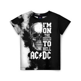 Детская футболка 3D с принтом AC/DC в Новосибирске, 100% гипоаллергенный полиэфир | прямой крой, круглый вырез горловины, длина до линии бедер, чуть спущенное плечо, ткань немного тянется | ac dc | acdc | acdc ас дс | австралийская | ангус янг | асдс | блюз | группа | крис слэйд | метал | молния | музыка | певцы | рок | рок н ролл | стиви янг | хард | хардрок | эксл роуз