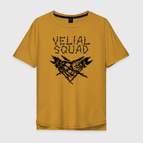 Мужская футболка хлопок Oversize с принтом VELIAL SQUAD  в Новосибирске, 100% хлопок | свободный крой, круглый ворот, “спинка” длиннее передней части | velial squad | велиал сквад