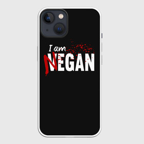 Чехол для iPhone 13 с принтом I Am Negan в Новосибирске,  |  | Тематика изображения на принте: dead | death | lucille | negan | rick | the walking dead | zombie | граймс | дерил | дэрил | зомби | люсиль | мертвецы | мишон | ниган | рик | спасители | ходячие | шепчущиеся