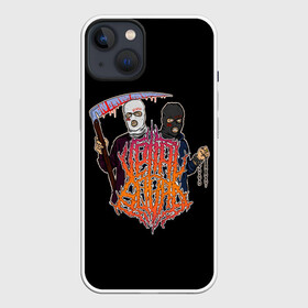 Чехол для iPhone 13 с принтом Velial Squad в Новосибирске,  |  | horror | music | rap | redvelsqd | rock | музыка | рок | рэп | хоррор