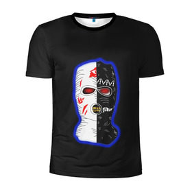 Мужская футболка 3D спортивная с принтом Velial Squad в Новосибирске, 100% полиэстер с улучшенными характеристиками | приталенный силуэт, круглая горловина, широкие плечи, сужается к линии бедра | horror | music | rap | redvelsqd | rock | музыка | рок | рэп | хоррор