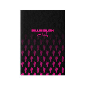 Обложка для паспорта матовая кожа с принтом BILLIE EILISH в Новосибирске, натуральная матовая кожа | размер 19,3 х 13,7 см; прозрачные пластиковые крепления | be | billie | billie eilish | blohsh | ghoul | билли | билли айлиш