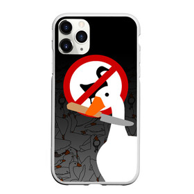 Чехол для iPhone 11 Pro Max матовый с принтом Untitled Goose Game в Новосибирске, Силикон |  | Тематика изображения на принте: goose | goose game | honk | untitled goose game | гусь | гусь игра | злой гусь | игра про гуся | кря | отвратительный гусь