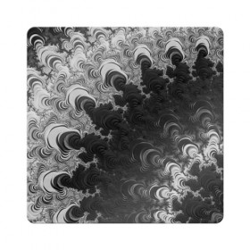 Магнит виниловый Квадрат с принтом Абстракция в Новосибирске, полимерный материал с магнитным слоем | размер 9*9 см, закругленные углы | 3d | абстрактно | абстрактные | абстрактный | абстракция | волнистое | волнистый | дым | дымка | дымный | дымом | дыму | краска | темный | узор | узоры | чернила | черный
