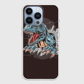 Чехол для iPhone 13 Pro с принтом T Rex в Новосибирске,  |  | Тематика изображения на принте: art | dino | dinos | dinosaur | raptor | style | trex | velociraptor | арт | динозавр | мир юрского периода | ти рекс | ящер