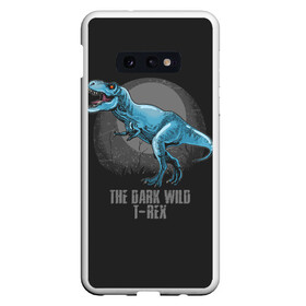 Чехол для Samsung S10E с принтом Dinosaur t-rex в Новосибирске, Силикон | Область печати: задняя сторона чехла, без боковых панелей | art | dino | dinos | dinosaur | raptor | style | trex | velociraptor | арт | динозавр | мир юрского периода | ти рекс | ящер