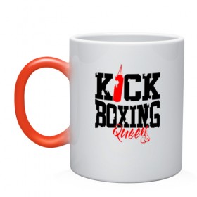 Кружка хамелеон с принтом Kick boxing Queen в Новосибирске, керамика | меняет цвет при нагревании, емкость 330 мл | boxer | boxing | kick boxing | kickboxing | mma | queen | бокс | боксер | кик боксинг | кикбоксинг | королева бокса | тайский бокс