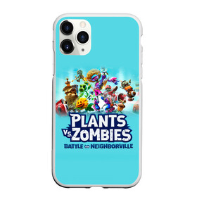 Чехол для iPhone 11 Pro Max матовый с принтом Plants vs Zombies в Новосибирске, Силикон |  | battle | game | plants vs zombies | plants vs zombies battle for neighborville | zombie | битва | битва за нейборвиль | зомби | игра | надпись | растения | растения против зомби