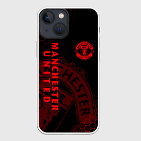 Чехол для iPhone 13 mini с принтом МАНЧЕСТЕР ЮНАЙТЕД в Новосибирске,  |  | fc | fcmu | football | football club | manchester united | red devils | sport | красные дьяволы | манчестер юнайтед | спорт | фк | фкмю | футбол | футбольный клуб