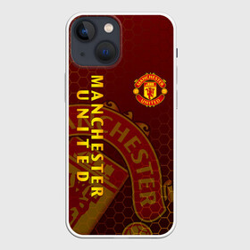 Чехол для iPhone 13 mini с принтом МАНЧЕСТЕР ЮНАЙТЕД в Новосибирске,  |  | fc | fcmu | football | football club | manchester united | red devils | sport | красные дьяволы | манчестер юнайтед | спорт | фк | фкмю | футбол | футбольный клуб