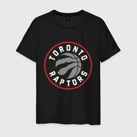 Мужская футболка хлопок с принтом Toronto Raptors Logo в Новосибирске, 100% хлопок | прямой крой, круглый вырез горловины, длина до линии бедер, слегка спущенное плечо. | nba | raptors | toronto | toronto raptors | баскетбол | нба | рапторс | рэпторс | спорт | торонто | торонто рапторс | торонто рэпторс