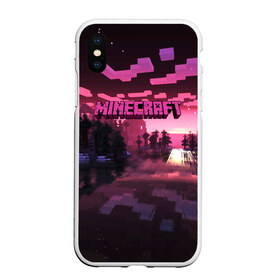 Чехол для iPhone XS Max матовый с принтом MINECRAFT в Новосибирске, Силикон | Область печати: задняя сторона чехла, без боковых панелей | craft | creeper | dungeon | dungeons | earth | game | logo | mine | minecraft | mobile | online | дунгеонс | земля | зомби | игра | крипер | лого | майкрафт | майнкрафт | мобайл | онлайн | подземелье | подземелья