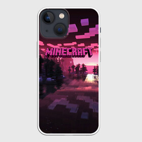 Чехол для iPhone 13 mini с принтом MINECRAFT в Новосибирске,  |  | craft | creeper | dungeon | dungeons | earth | game | logo | mine | minecraft | mobile | online | дунгеонс | земля | зомби | игра | крипер | лого | майкрафт | майнкрафт | мобайл | онлайн | подземелье | подземелья