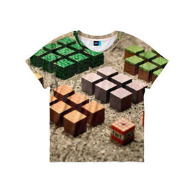 Детская футболка 3D с принтом MINECRAFT TNT в Новосибирске, 100% гипоаллергенный полиэфир | прямой крой, круглый вырез горловины, длина до линии бедер, чуть спущенное плечо, ткань немного тянется | craft | creeper | dungeon | dungeons | earth | game | logo | mine | minecraft | mobile | online | дунгеонс | земля | зомби | игра | крипер | лого | майкрафт | майнкрафт | мобайл | онлайн | подземелье | подземелья