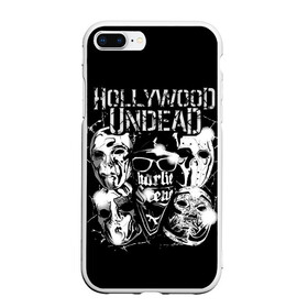 Чехол для iPhone 7Plus/8 Plus матовый с принтом Hollywood Undead в Новосибирске, Силикон | Область печати: задняя сторона чехла, без боковых панелей | Тематика изображения на принте: charlie scene | danny | funny man | hollywood undead | hu | j dog | johnny 3 tears | голливудская нежить | голубь | голубь с гранатой | граната | ню метал | рэп метал | рэп рок