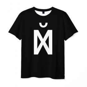 Мужская футболка 3D с принтом X в Новосибирске, 100% полиэфир | прямой крой, круглый вырез горловины, длина до линии бедер | буквы | метамодерн | надпись