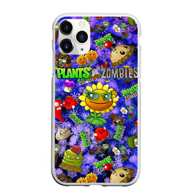 Чехол для iPhone 11 Pro матовый с принтом Plants vs Zombies в Новосибирске, Силикон |  | plant | zombies | зомби | растения | растения против зомби