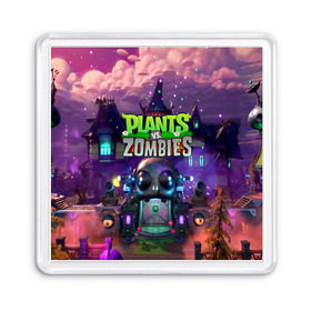 Магнит 55*55 с принтом PLANTS VS ZOMBIES в Новосибирске, Пластик | Размер: 65*65 мм; Размер печати: 55*55 мм | Тематика изображения на принте: garden warfare | pl | plants | plants vs. zombies | plants vs. zombies: garden warfare | popcap | zombies | кактус | картошка | подсолнух | растения против зомби | сад