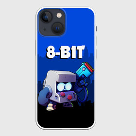 Чехол для iPhone 13 mini с принтом BRAWL STARS 8 BIT в Новосибирске,  |  | 8 bit | 8 бит. | 8bit | 8бит | android | brawl stars | colt | crow | games | leon | penny | poco | shelly | spike | wanted | брав | бравл старс | звезды | игры | мобильные игры | старс