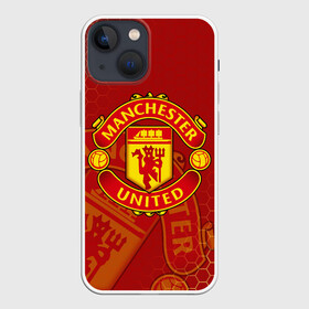 Чехол для iPhone 13 mini с принтом МАНЧЕСТЕР ЮНАЙТЕД | FCMU | MANCHESTER UNITED в Новосибирске,  |  | fc | fcmu | football | football club | manchester united | red devils | sport | красные дьяволы | манчестер юнайтед | спорт | фк | фкмю | футбол | футбольный клуб