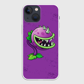 Чехол для iPhone 13 mini с принтом Plants vs. Zombies в Новосибирске,  |  | plants vs. zombies | зомби | игра | компьютерная игра | против | растения | растения против зомби