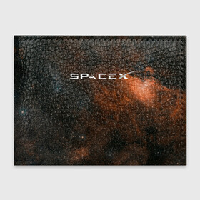 Обложка для студенческого билета с принтом SPACE X в Новосибирске, натуральная кожа | Размер: 11*8 см; Печать на всей внешней стороне | cosmos | elon musk | galaxy | mars | robot | rockets | space | space x | tesla | universe | андроид | галактика | илон маск | космос | марс | пришельцы | ракеты | робот | спейс икс | тесла