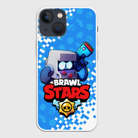 Чехол для iPhone 13 mini с принтом BRAWL STARS 8 BIT PIXEL в Новосибирске,  |  | Тематика изображения на принте: 8 bit | 8 бит. | 8bit | 8бит | android | brawl stars | colt | crow | games | leon | penny | poco | shelly | spike | wanted | брав | бравл старс | звезды | игры | мобильные игры | старс