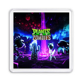 Магнит 55*55 с принтом PLANTS VS.ZOMBIES в Новосибирске, Пластик | Размер: 65*65 мм; Размер печати: 55*55 мм | garden warfare | plants | plants vs. zombies | plants vs. zombies: garden warfare | popcap | zombies | кактус | картошка | подсолнух | растения против зомби | сад