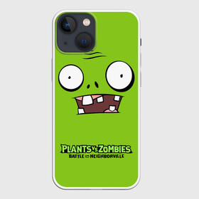 Чехол для iPhone 13 mini с принтом Plants vs Zombies | Зомби. в Новосибирске,  |  | plants vs zombies | pvz | зомби | игра | растения | растения против зомби