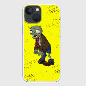 Чехол для iPhone 13 mini с принтом Plants vs. Zombies в Новосибирске,  |  | plants vs. zombies | зомби | игра | компьютерная игра | против | растения | растения против зомби