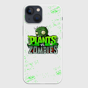 Чехол для iPhone 13 mini с принтом Plants vs. Zombies в Новосибирске,  |  | plants vs. zombies | зомби | игра | компьютерная игра | против | растения | растения против зомби