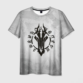 Мужская футболка 3D с принтом Darksiders в Новосибирске, 100% полиэфир | прямой крой, круглый вырез горловины, длина до линии бедер | ад | ангелы | апокалипсис | демоны | дьяволы | знаки | лого | логотип | орда | раздор