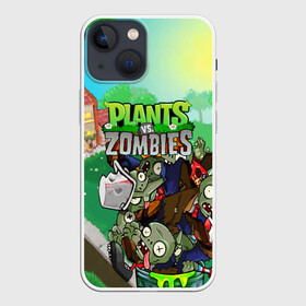 Чехол для iPhone 13 mini с принтом PLANTS VS. ZOMBIES в Новосибирске,  |  | garden warfare | plants | plants vs. zombies | plants vs. zombies: garden warfare | popcap | zombies | кактус | картошка | подсолнух | растения против зомби | сад