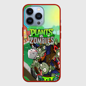 Чехол для iPhone 13 Pro с принтом PLANTS VS. ZOMBIES в Новосибирске,  |  | garden warfare | plants | plants vs. zombies | plants vs. zombies: garden warfare | popcap | zombies | кактус | картошка | подсолнух | растения против зомби | сад