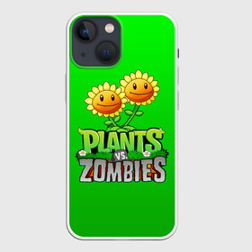 Чехол для iPhone 13 mini с принтом PLANTS VS ZOMBIES в Новосибирске,  |  | battle | plants | plants vs zombies | pvsz | vs | zombies | растения против зомби