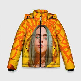 Зимняя куртка для мальчиков 3D с принтом BILLIE EILISH в Новосибирске, ткань верха — 100% полиэстер; подклад — 100% полиэстер, утеплитель — 100% полиэстер | длина ниже бедра, удлиненная спинка, воротник стойка и отстегивающийся капюшон. Есть боковые карманы с листочкой на кнопках, утяжки по низу изделия и внутренний карман на молнии. 

Предусмотрены светоотражающий принт на спинке, радужный светоотражающий элемент на пуллере молнии и на резинке для утяжки | bad guy | billie | eilish | ocean eyes | айлиш | билли | девушка | певица | эйлиш