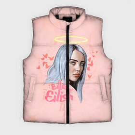 Мужской жилет утепленный 3D с принтом BILLIE EILISH в Новосибирске,  |  | bad guy | billie | eilish | ocean eyes | айлиш | билли | девушка | певица | эйлиш