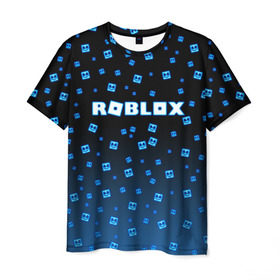 Мужская футболка 3D с принтом Roblox X Marshmello в Новосибирске, 100% полиэфир | прямой крой, круглый вырез горловины, длина до линии бедер | marshmello | roblox | roblox x marshmello | roblox скачать | игра роблокс | роблокс | роблокс играть | роблокс симулятор | скачать роблокс