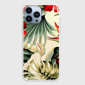 Чехол для iPhone 13 Pro Max с принтом ТРОПИКИ в Новосибирске,  |  | bright | colorful | neon | retro | vintage | винтаж | неон | неоновые | пальмы | ретро | ретро неон | тропики | тропические листья
