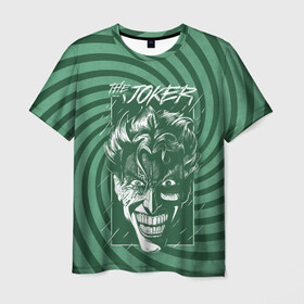Мужская футболка 3D с принтом The Joker в Новосибирске, 100% полиэфир | прямой крой, круглый вырез горловины, длина до линии бедер | batman | dc | dc джокер | detective comics | harley | joker | shtatjoker | the joker | бетмен | джокер | злодей | харли