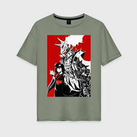Женская футболка хлопок Oversize с принтом Babymetal fan art в Новосибирске, 100% хлопок | свободный крой, круглый ворот, спущенный рукав, длина до линии бедер
 | heavy | japan | kawaii | metal | music | rock | кавай | метал | музыка | рок | хэви | япония