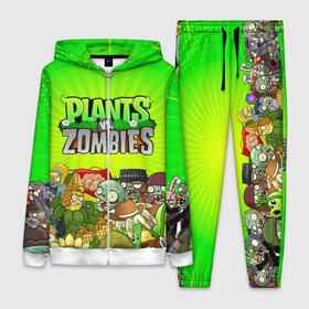 Женский костюм 3D с принтом PLANTS VS ZOMBIES в Новосибирске,  |  | plants and zombies | plants vs zombies | зомби | игры | растения | растения против зомби