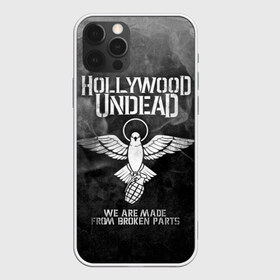 Чехол для iPhone 12 Pro Max с принтом Hollywood Undead в Новосибирске, Силикон |  | Тематика изображения на принте: charlie scene | danny | funny man | hollywood undead | hu | j dog | johnny 3 tears | голливудская нежить | голубь | голубь с гранатой | граната | ню метал | рэп метал | рэп рок