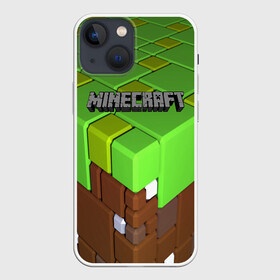 Чехол для iPhone 13 mini с принтом MINECRAFT в Новосибирске,  |  | craft | creeper | dungeon | dungeons | earth | game | logo | mine | minecraft | mobile | online | дунгеонс | земля | зомби | игра | крипер | лого | майкрафт | майнкрафт | мобайл | онлайн | подземелье | подземелья