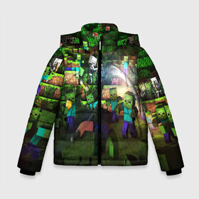 Зимняя куртка для мальчиков 3D с принтом MINECRAFT Creeper в Новосибирске, ткань верха — 100% полиэстер; подклад — 100% полиэстер, утеплитель — 100% полиэстер | длина ниже бедра, удлиненная спинка, воротник стойка и отстегивающийся капюшон. Есть боковые карманы с листочкой на кнопках, утяжки по низу изделия и внутренний карман на молнии. 

Предусмотрены светоотражающий принт на спинке, радужный светоотражающий элемент на пуллере молнии и на резинке для утяжки | Тематика изображения на принте: craft | creeper | dungeon | dungeons | earth | game | logo | mine | minecraft | mobile | online | дунгеонс | земля | зомби | игра | крипер | лого | майкрафт | майнкрафт | мобайл | онлайн | подземелье | подземелья
