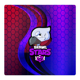 Магнитный плакат 3Х3 с принтом Brawl Stars CROW в Новосибирске, Полимерный материал с магнитным слоем | 9 деталей размером 9*9 см | Тематика изображения на принте: android | brawl stars | crow | games | leon | mobile game | stars | ворон | игры | леон | мобильные игры