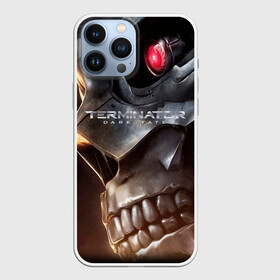 Чехол для iPhone 13 Pro Max с принтом Terminator Dark Fate в Новосибирске,  |  | dark fate | ill be back | terminator | арнольд шварценеггер | киборг | надпись | темные судьбы | терминатор | терминатор 2019 | терминатор темные судьбы | фильм | шварцнегер