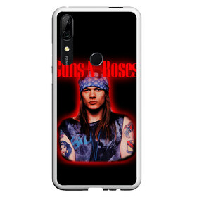 Чехол для Honor P Smart Z с принтом Guns n roses + Спина в Новосибирске, Силикон | Область печати: задняя сторона чехла, без боковых панелей | axl rose | geffen records | gnr | guns | rock | roses | slash | гансы | пистолеты | розы | рок | слеш | эксл роуз