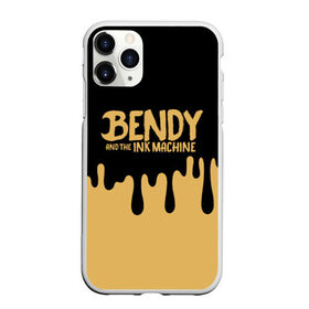 Чехол для iPhone 11 Pro Max матовый с принтом Bendy And The Ink Machine в Новосибирске, Силикон |  | bendy | bendy and the ink machine | бенди | бени | бенни | детская | детям | игра | капли | компьютерная игра | краска | машина | подтеки | розовая | ужастик